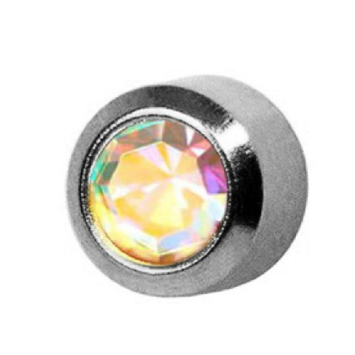 Сережки Calfon камінь хамелеон у срібній оправі 2 мм (стерильні) (Арт. wb15r) Сережки Calfon камінь хамелеон у срібній оправі 2 мм (стерильні) (Арт. wb15r)
