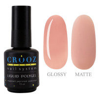 Рідкий полігель Crooz Liquid Polygel №16 нюдовий, 15 мл