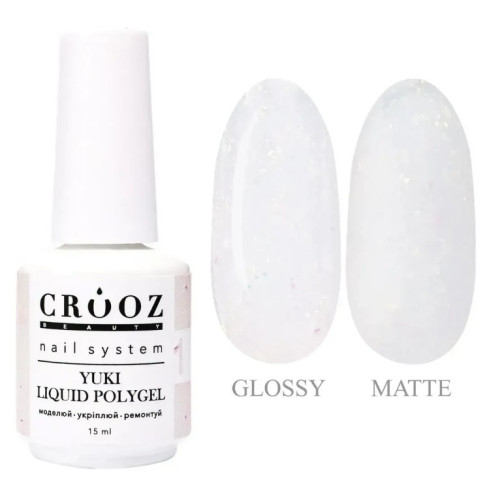 Рідкий акрил гель Crooz Liquid polygel 15 мл Yuki №1 Рідкий акрил гель Crooz Liquid polygel 15 мл Yuki №1