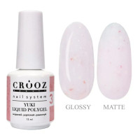 Рідкий акрил гель Crooz Liquid polygel 15 мл Yuki №3