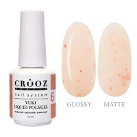 Рідкий акрил гель Crooz Liquid polygel 15 мл Yuki №6
