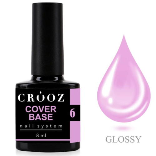 Камуфляжна база Crooz Cover base 8 мл, № 6 Камуфляжна база Crooz Cover base 8 мл, № 6