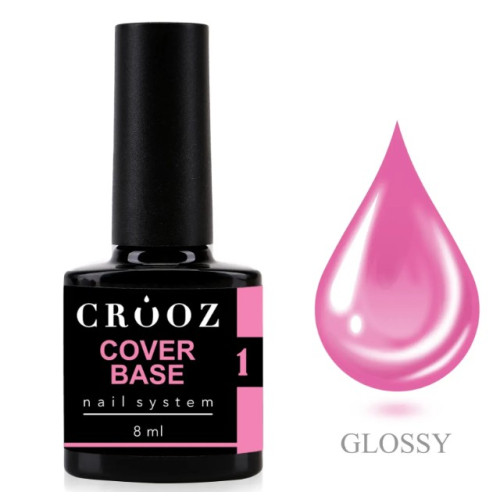Камуфляжна база Crooz Cover base 8 мл, № 1 Камуфляжна база Crooz Cover base 8 мл, № 1
