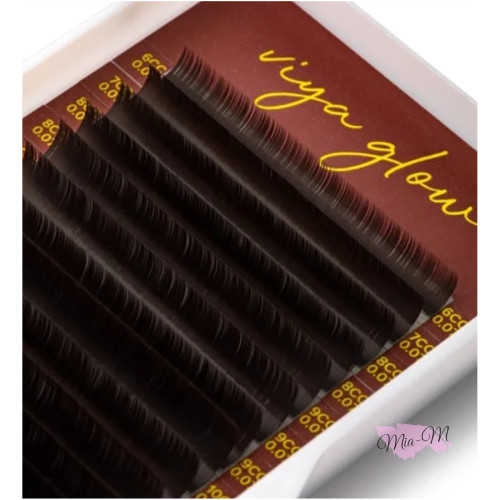 Вії для нарощування Viya dark chocolate 0,07 L mix (7-14 мм) Вії для нарощування Viya dark chocolate 0,07 L mix (7-14 мм)