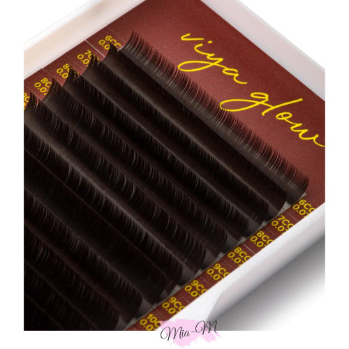 Вії для нарощування Viya dark chocolate 0,1 L mix (7-14 мм) Вії для нарощування Viya dark chocolate 0,1 L mix (7-14 мм)