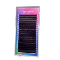 Вії для нарощування Viya Black Purple 0,07 СС mix (8-14 мм)