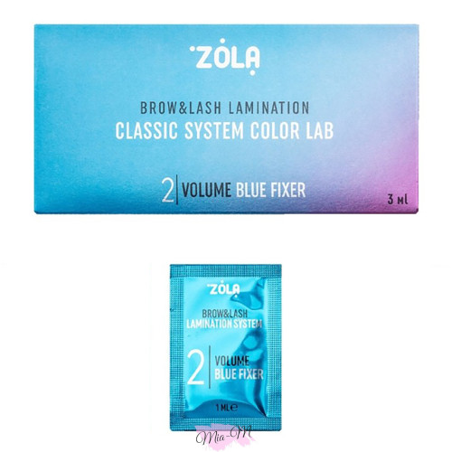 ZOLA Color Lab склад для ламінування 02 Volume Blue Fixer (1 мл у саше) ZOLA Color Lab склад для ламінування 02 Volume Blue Fixer (1 мл у саше)