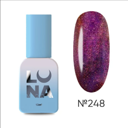 Гель лак Luna color cat eye 13 мл, № 248 Гель лак Luna color cat eye 13 мл, № 248