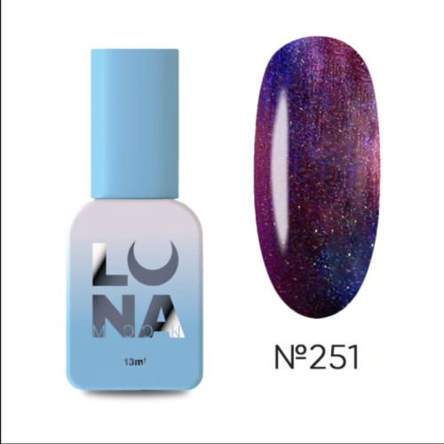 Гель лак Luna color cat eye 13 мл, № 251 Гель лак Luna color cat eye 13 мл, № 251