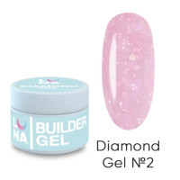 Гель для нарощювання нігтів LUNAmoon Diamond gel 15мл,№2