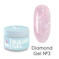 Гель для нарощювання нігтів LUNAmoon Diamond gel 15мл,№3