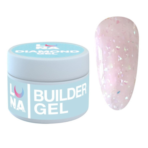 Гель для нарощювання нігтів LUNAmoon Diamond gel 15мл,№10 Гель для нарощювання нігтів LUNAmoon Diamond gel 15мл,№10