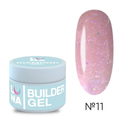 Гель для нарощювання нігтів LUNAmoon Diamond gel 15мл,№11 Гель для нарощювання нігтів LUNAmoon Diamond gel 15мл,№11