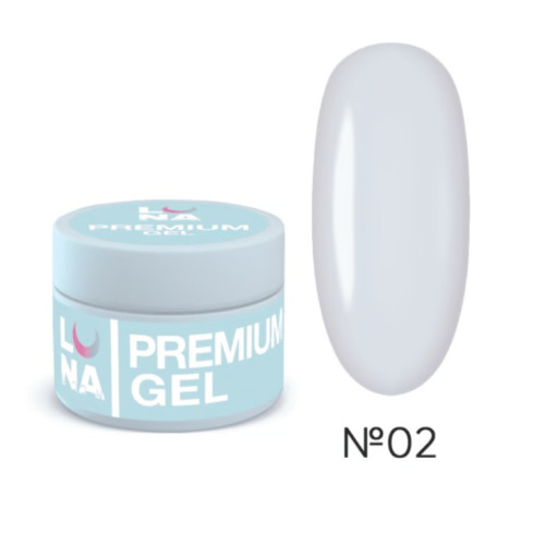 Гель для нарощювання нігтів LUNAmoon Premium gel 30мл,№2 Гель для нарощювання нігтів LUNAmoon Premium gel 30мл,№2
