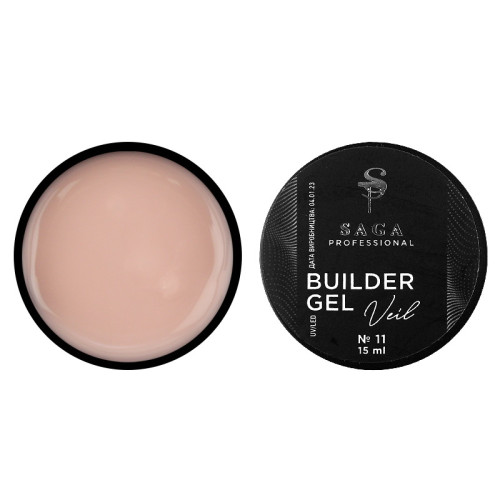 Гель для нарощування Saga Builder gel 15 мл, №11 Гель для нарощування Saga Builder gel 15 мл, №11