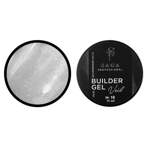 Гель для нарощування Saga Builder gel 15 мл №19 Гель для нарощування Saga Builder gel 15 мл №19