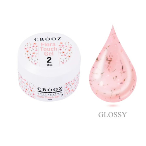 Гель для нарощування Crooz Flora touch gel 15мл №2 Гель для нарощування Crooz Flora touch gel 15мл №2