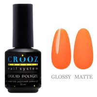 Рідкий полігель Crooz Liquid Polygel Neon №2 помаранчевий неон, 15 мл