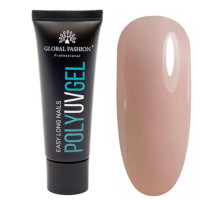 Полігель Global Fashion Poly UV Gel №16 карамельно-бежевий, 30 мл