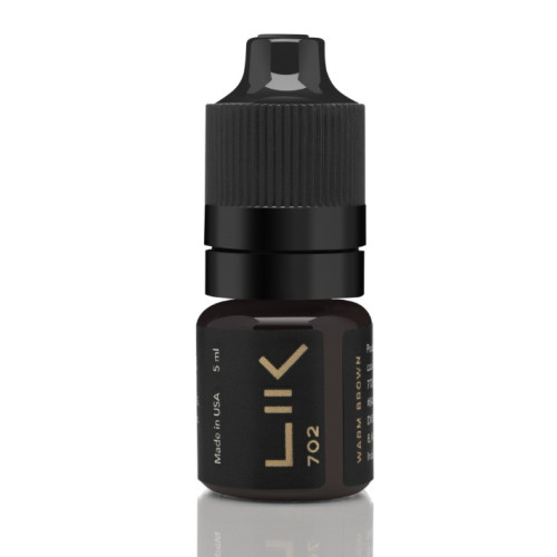Пигмент для перманентного макияжа бровей LIK № 702 Warm Brown brows 5 мл Пигмент для перманентного макияжа бровей LIK № 702 Warm Brown brows 5 мл