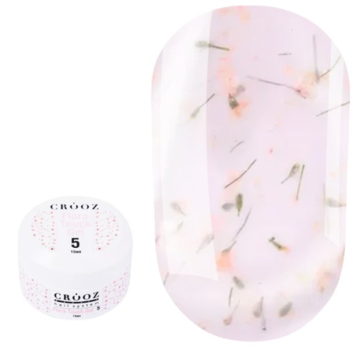 Гель для нарощування Crooz Flora touch gel 15мл №5 Гель для нарощування Crooz Flora touch gel 15мл №5