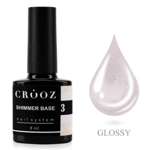 Камуфляжна база Crooz Shimmer base 8 мл, № 3 Камуфляжна база Crooz Shimmer base 8 мл, № 3