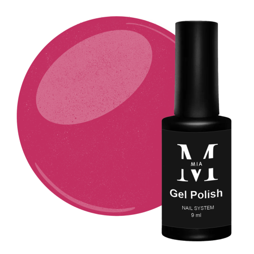 Гель-лак Mia-M Gel Polish №18 темно-рожевий з блискітками, 9 мл Гель-лак Mia-M Gel Polish №18 темно-рожевий з блискітками, 9 мл