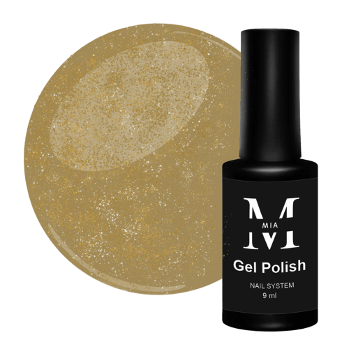 Гель-лак Mia-M Professional Gel Polish №26 золотий з блискітками, 9 мл Гель-лак Mia-M Professional Gel Polish №26 золотий з блискітками, 9 мл