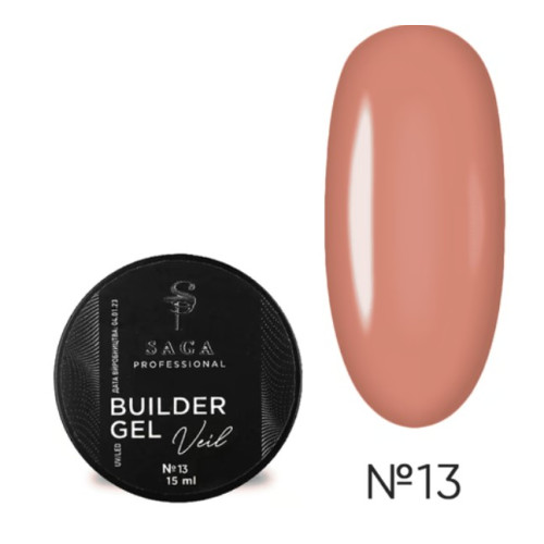 Гель для нарощування Saga Builder gel 30 мл, №13 Гель для нарощування Saga Builder gel 30 мл, №13