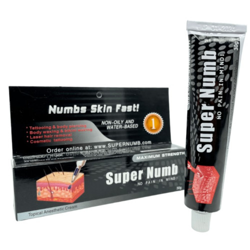Крем-анестетик для тату Super numb, 30мл Крем-анестетик для тату Super numb, 30мл