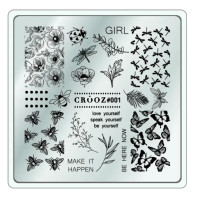 Пластина для стемпинга Crooz № 1