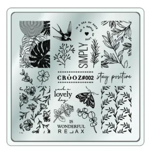 Пластина для стемпінгу Crooz № 2 Пластина для стемпінгу Crooz № 2