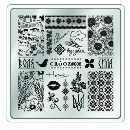Пластина для стемпінгу Crooz № 6 Пластина для стемпінгу Crooz № 6
