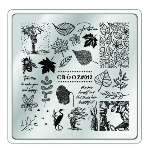 Пластина для стемпінгу Crooz № 12 Пластина для стемпінгу Crooz № 12