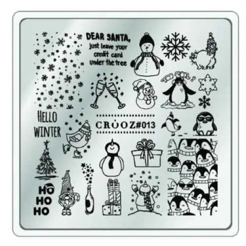Пластина для стемпінгу Crooz № 13 Пластина для стемпінгу Crooz № 13