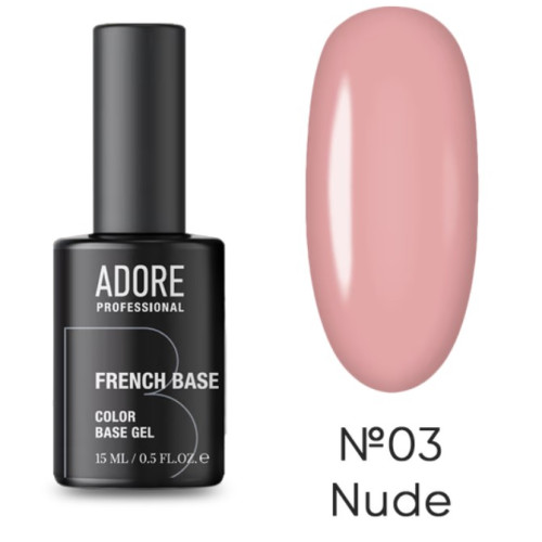 Камуфляжна база Adore french 15 мл № 3 Камуфляжна база Adore french 15 мл № 3