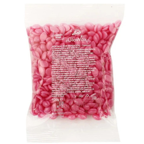 Віск плівковий для депіляції Ital Wax glowax cherry pink 100г Віск плівковий для депіляції Ital Wax glowax cherry pink 100г