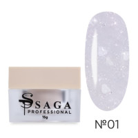 Гель для нарощування Heart builder gel Saga 15 мл  № 1