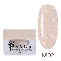 Гель для наращивания Heart builder gel Saga 15 мл  № 2