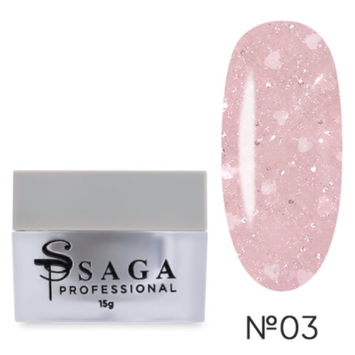 Гель для наращивания Heart builder gel Saga 15 мл № 3 Гель для наращивания Heart builder gel Saga 15 мл № 3