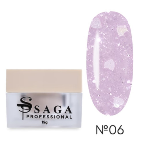 Гель для нарощування Heart builder gel Saga 15 мл № 6 Гель для нарощування Heart builder gel Saga 15 мл № 6
