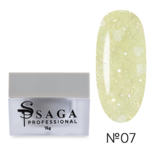 Гель для нарощування Heart builder gel Saga 15 мл № 7 Гель для нарощування Heart builder gel Saga 15 мл № 7