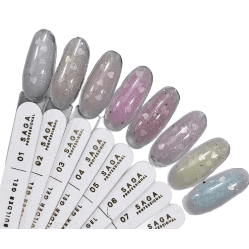 Гель для нарощування Heart builder gel Saga 15 мл № 7 Гель для нарощування Heart builder gel Saga 15 мл № 7