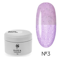 Гель для наращивания Night builder gel Saga 15 мл, № 3
