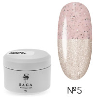 Гель для нарощування Night builder gel Saga 15 мл, № 5