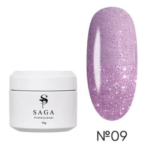 Гель для наращивания Night builder gel Saga 15 мл, № 9 Гель для наращивания Night builder gel Saga 15 мл, № 9