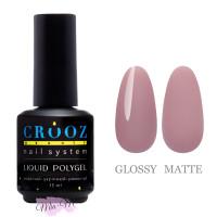 Рідкий полігель Crooz Liquid Polygel №2 приглушений персиково-рожевий, 15 мл