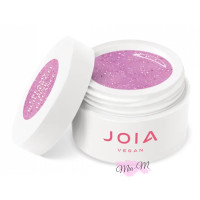Моделюючий гель JOIA Vegan Creamy Builder Gel Pink Elegance ніжно-рожевий з рожевими блискітками, 15 мл