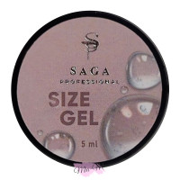 Гель для об'ємних дизайнів Saga Size Gel прозорий, 5 мл
