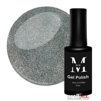 Гель-лак Mia-M Gel Polish Disco №1 серебристый светоотражающий с блестками, 9 мл